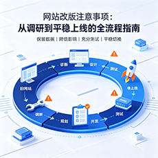 自贡建站-网站改版注意事项：从调研到平稳上线的全流程指南