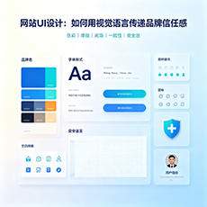 自贡建站-网站UI设计：如何用视觉语言传递品牌信任感