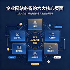 自流井建站-企业网站必备的六大核心页面
