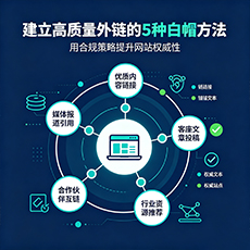 自贡建站-建立高质量外链的5种白帽方法